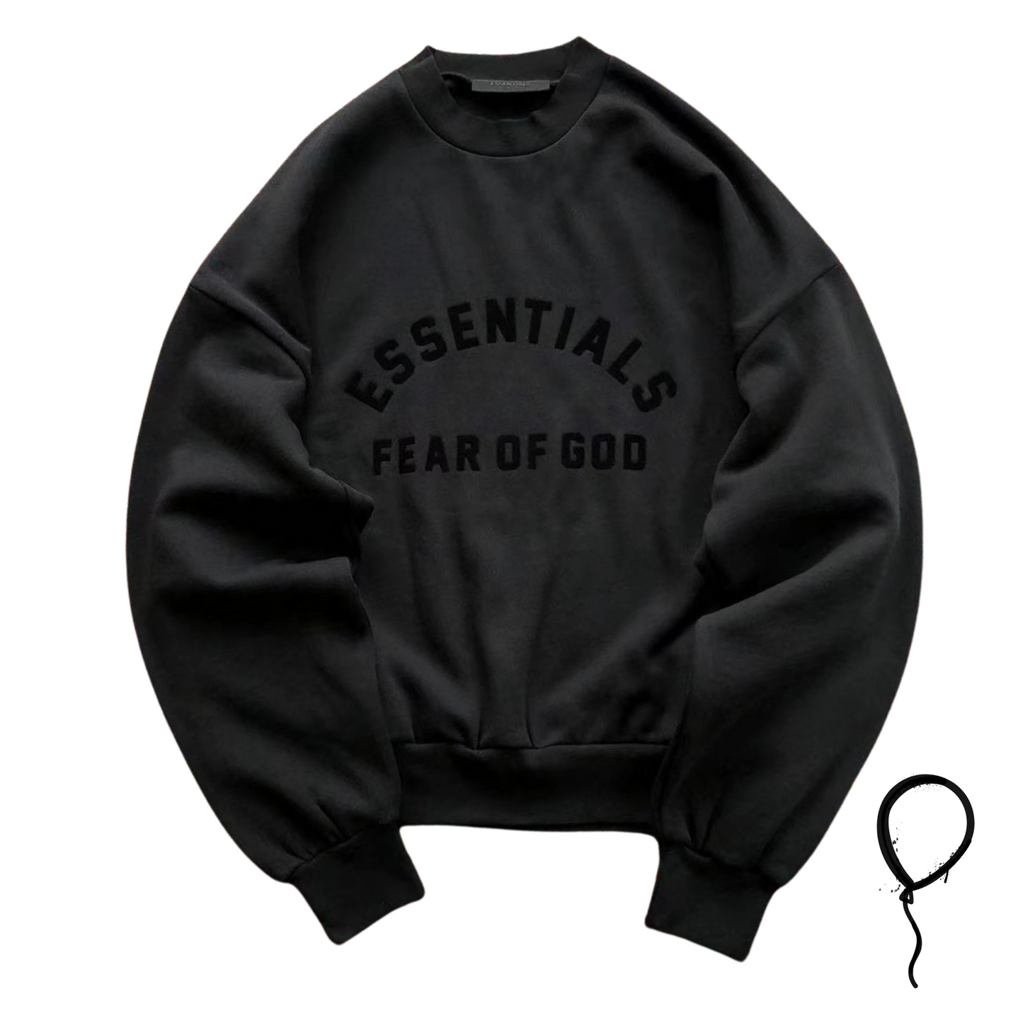 Moletom Crewneck Fear of God Essentials Preta