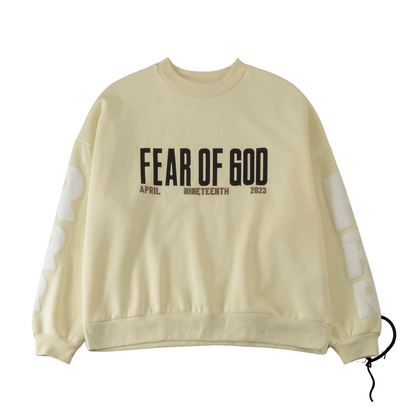 Moletom Fear of God x RRR123 April 19