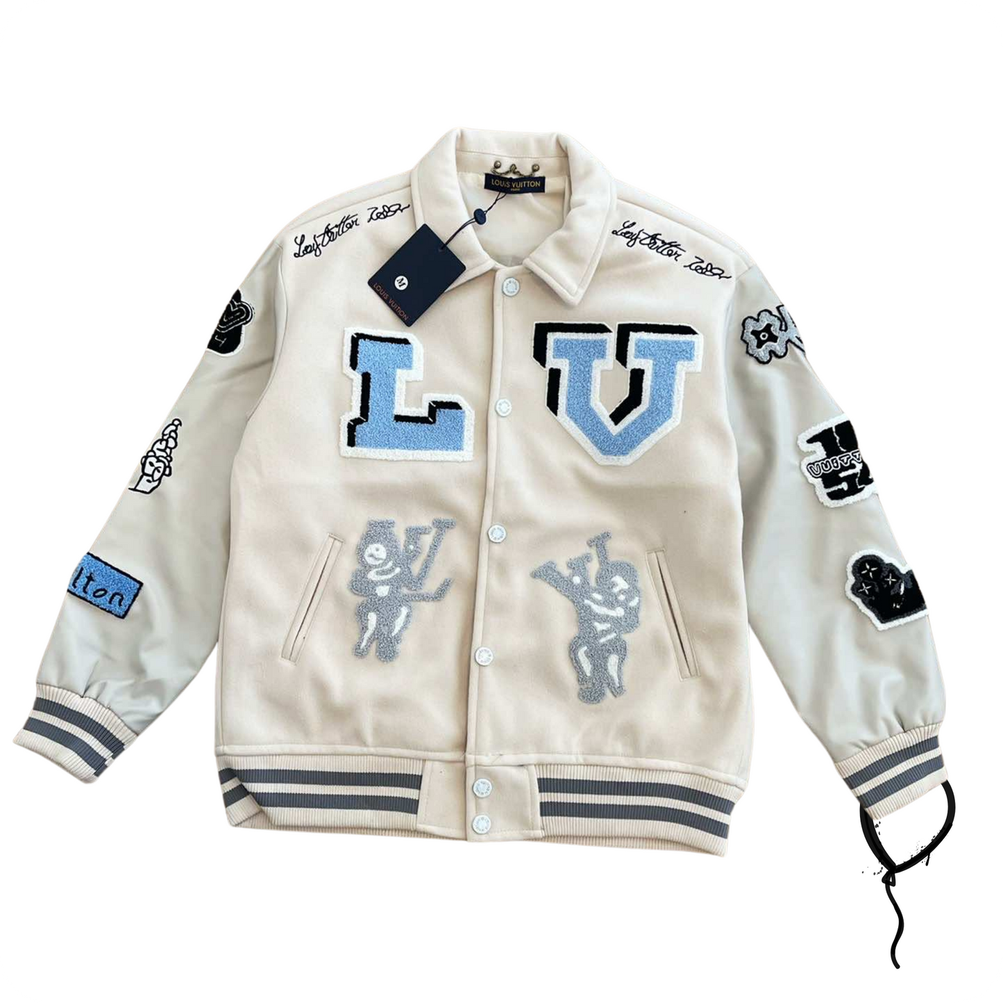 Jaqueta Varsity Louis Vuitton Multi-Patches