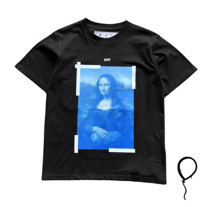 Camiseta Off-White Blue Monalisa Preto