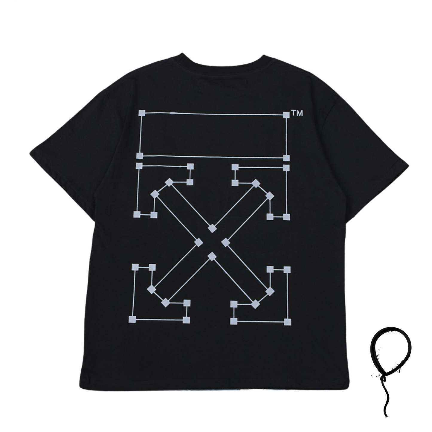 Camiseta Off-White Backbone Preta