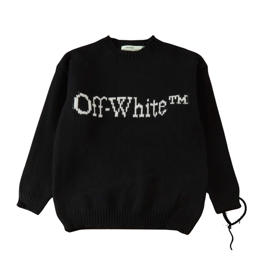 Sweater Off-White Logo Crew Knit