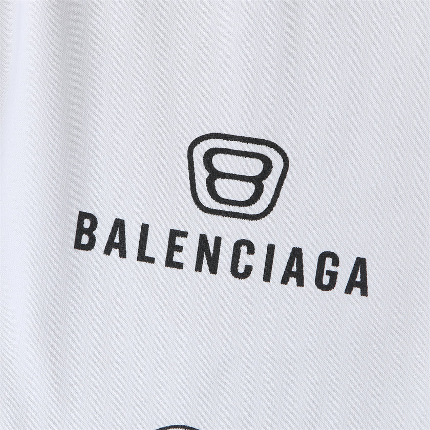 Calça Balenciaga Logos - White