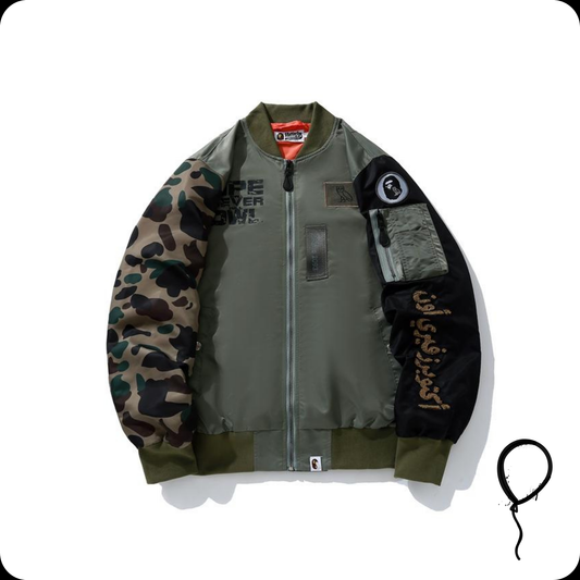 Jaqueta BAPE x OVO Loose Fit MA-1