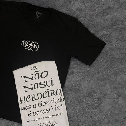 Camiseta Chronic "Não Nasci Herdeiro" Oversized