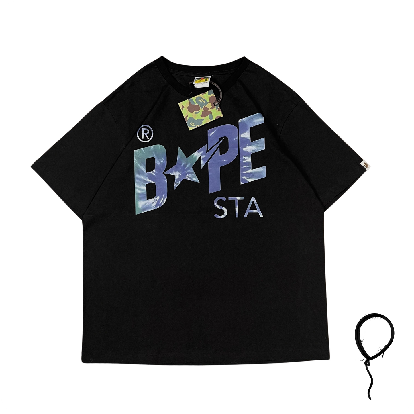 Camiseta BAPE Tie Dye Bape Sta Logo