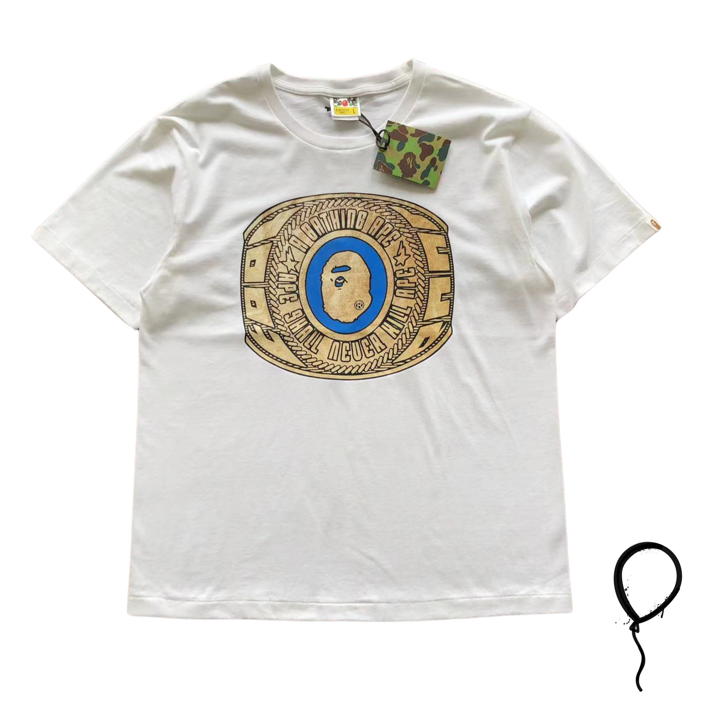 Camiseta BAPE Foil Bape College Ring