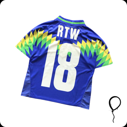 Camisa Corteiz Futebol Brasil Azul