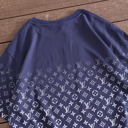 Camiseta Louis Vuitton Monogram Gradient Cotton Purple