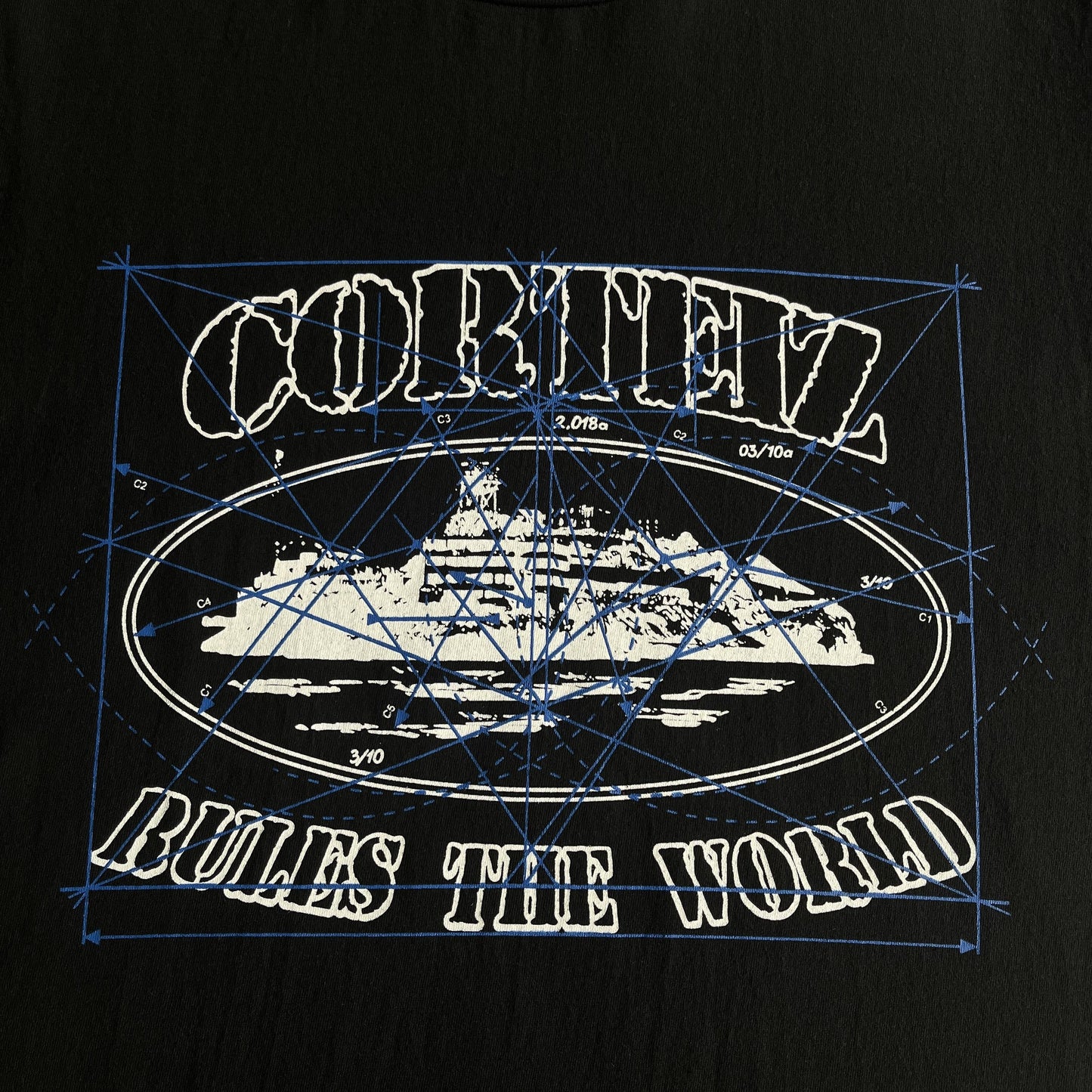 Camiseta Corteiz Math Alcatraz