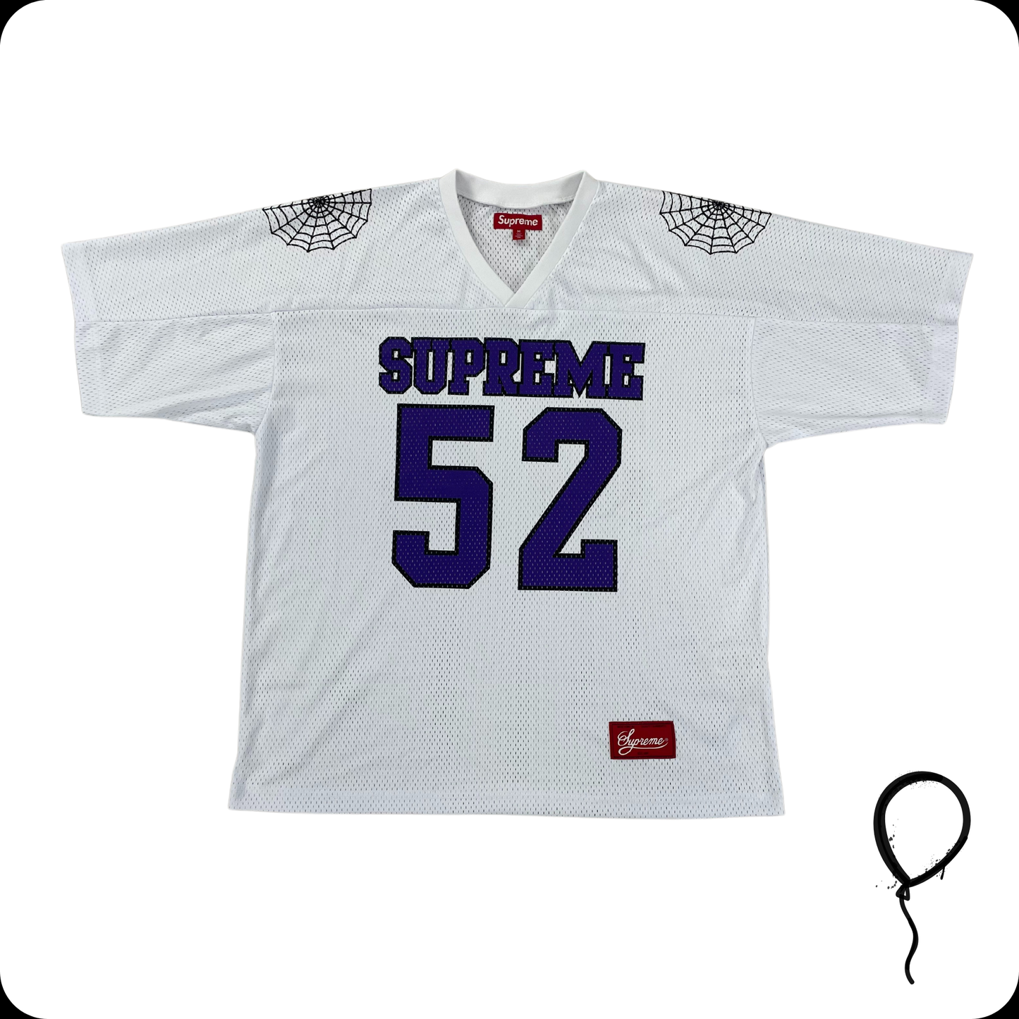 Camisa Football Supreme Spiderweb White - SS24