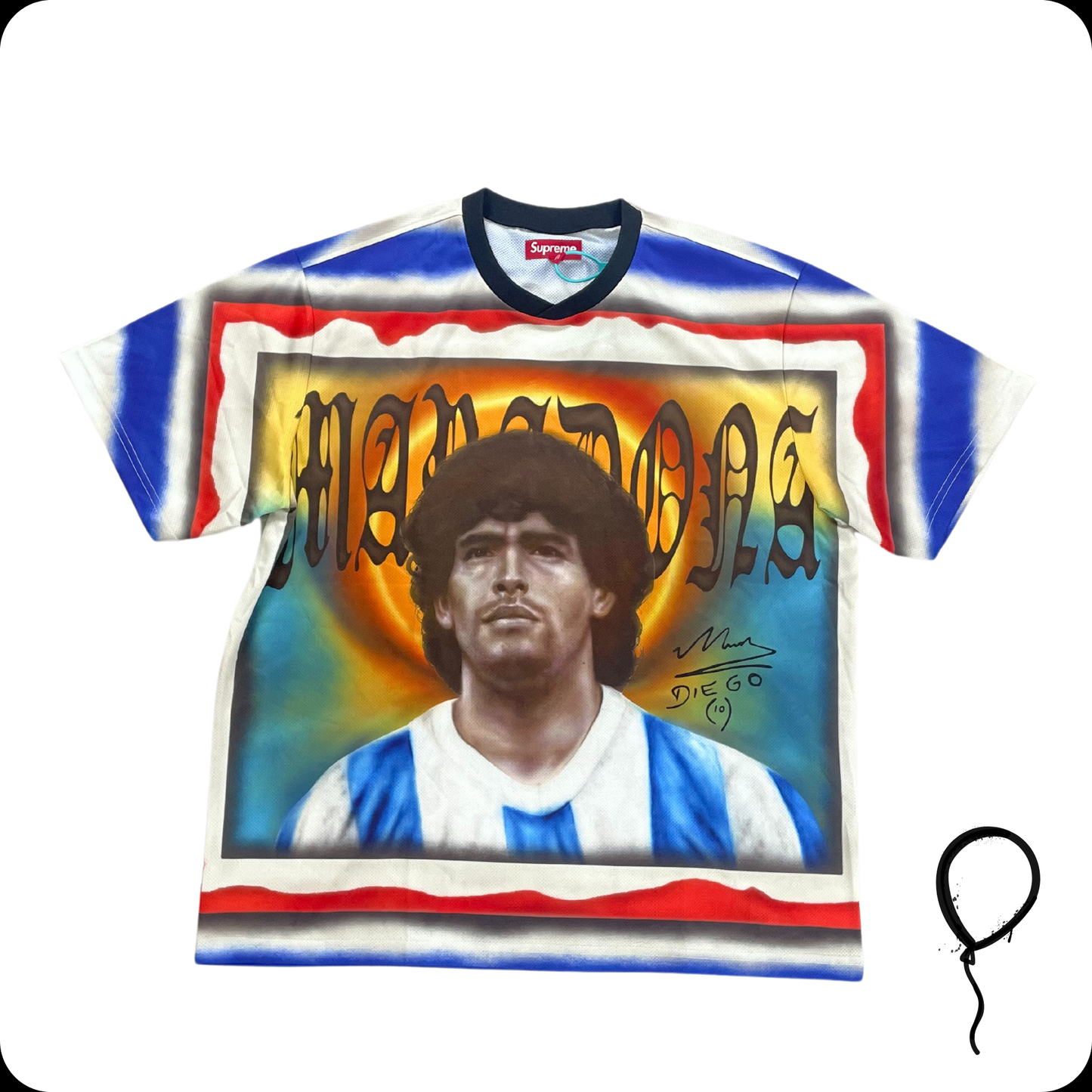 Camiseta Supreme Maradona Soccer