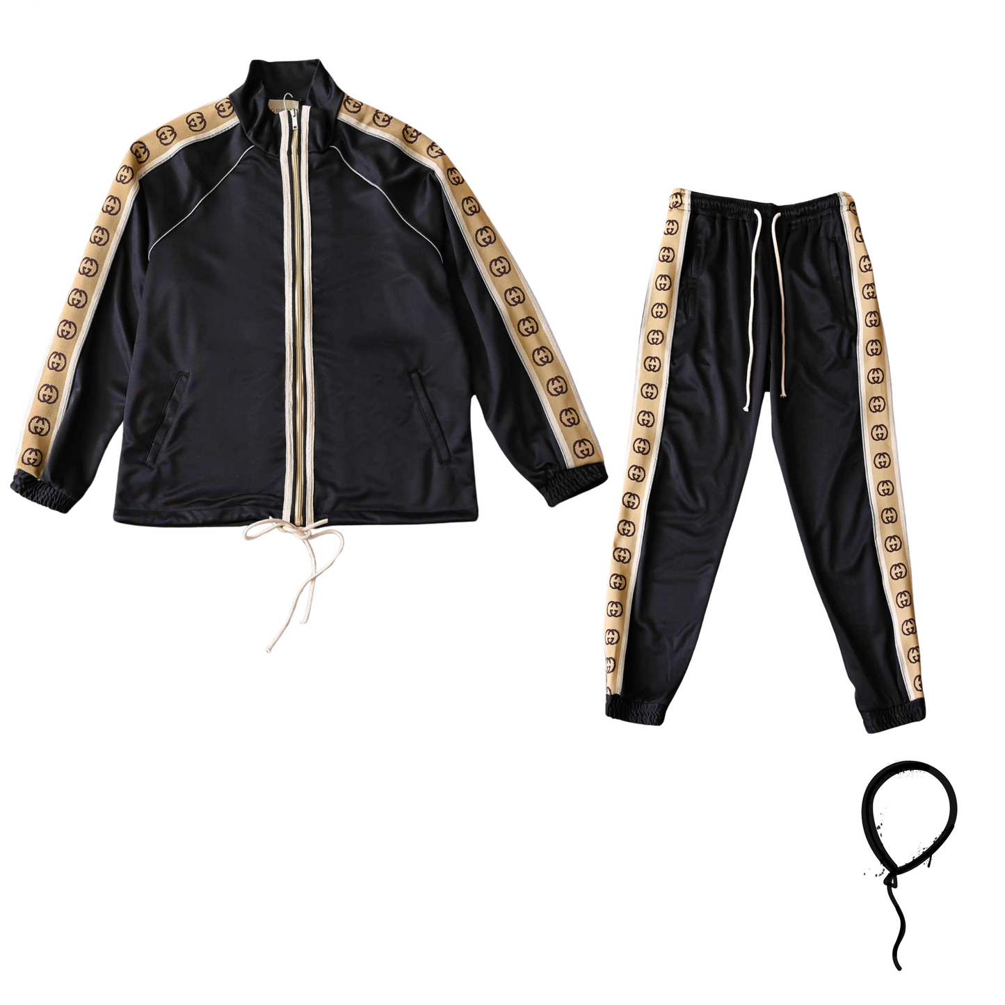 Conjunto Technical Gucci Preto/Amarelo