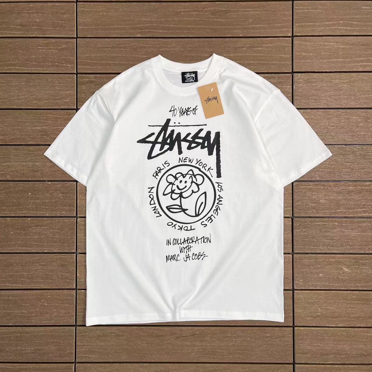 Camiseta Stussy Graffiti Flower