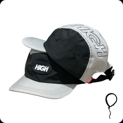 Boné Five Panel High Company Preto/Cinza