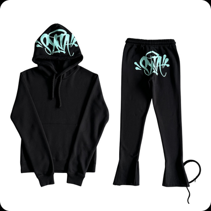 Conjunto Syna World Logo Black/Blue