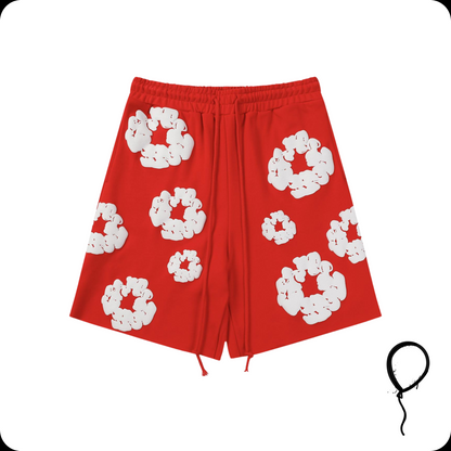 Shorts Denim Tears The Cotton Wreath Red