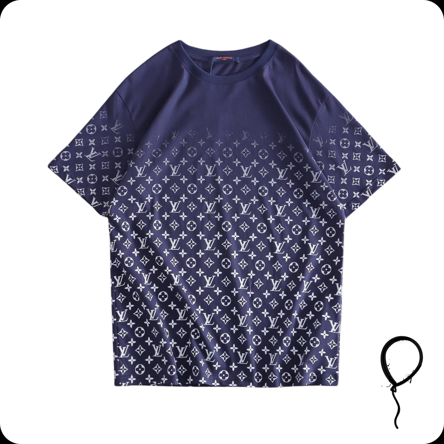 Camiseta Louis Vuitton Monogram Gradient Cotton Purple