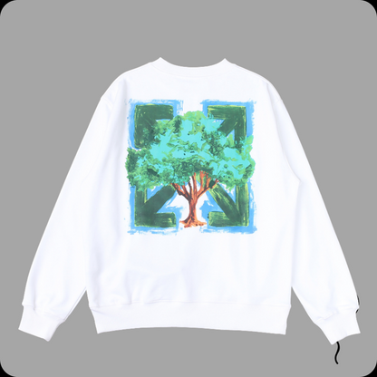 OFF-WHITE  FELPA ARROW TREE SKATE