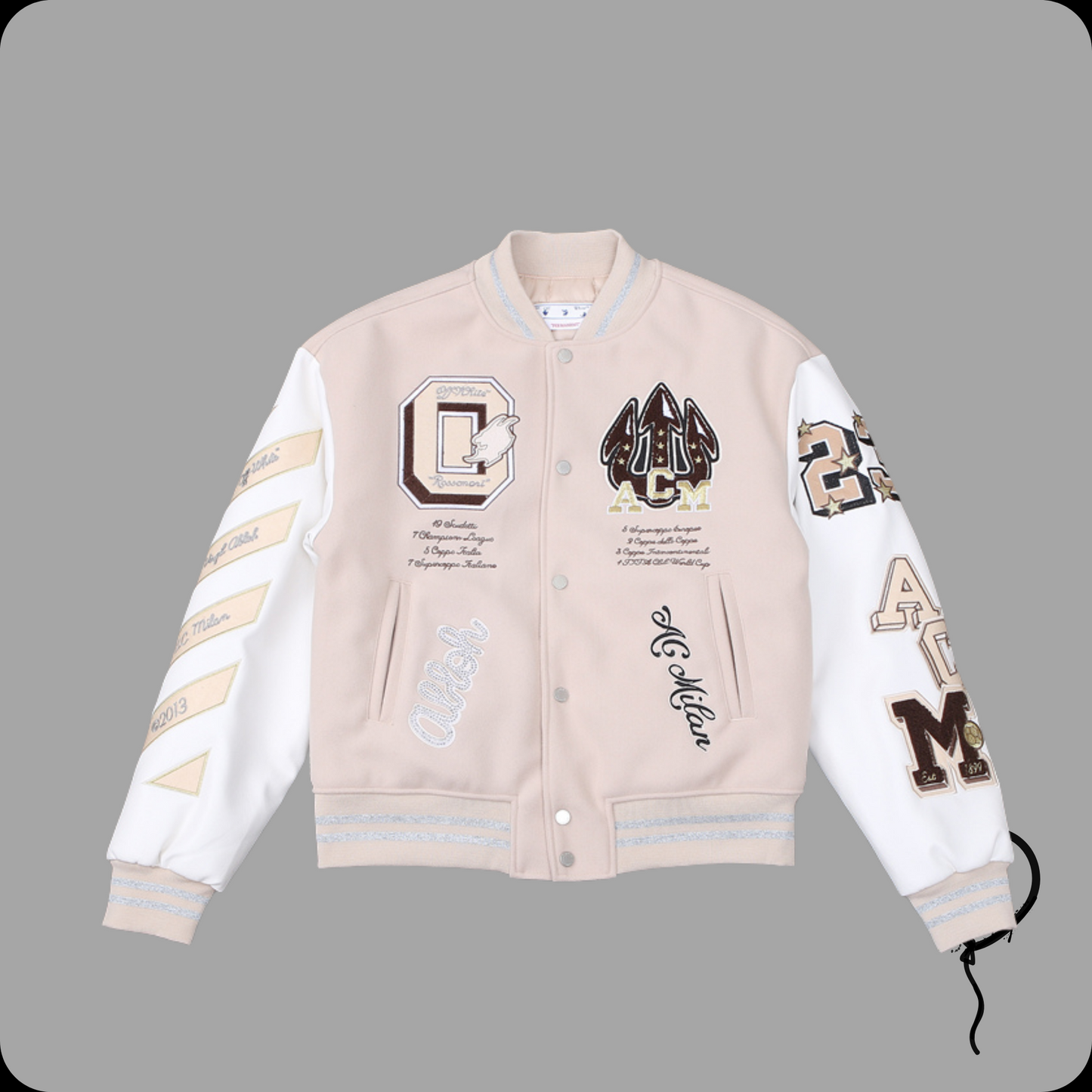 Jaqueta Off-White Varsity Milan Abloh