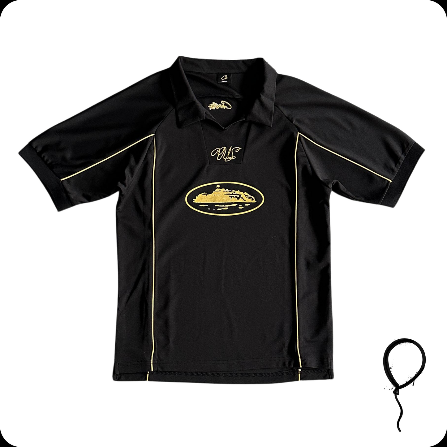 Camiseta Corteiz Talismo Football Jersey Black