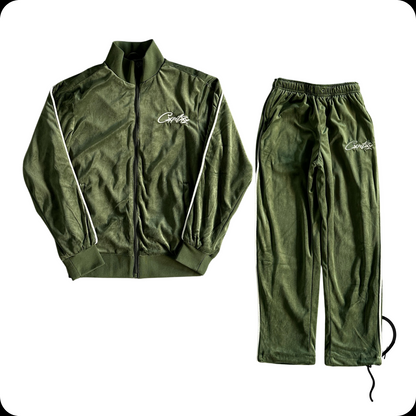 Conjunto Corteiz VVS Velour Green