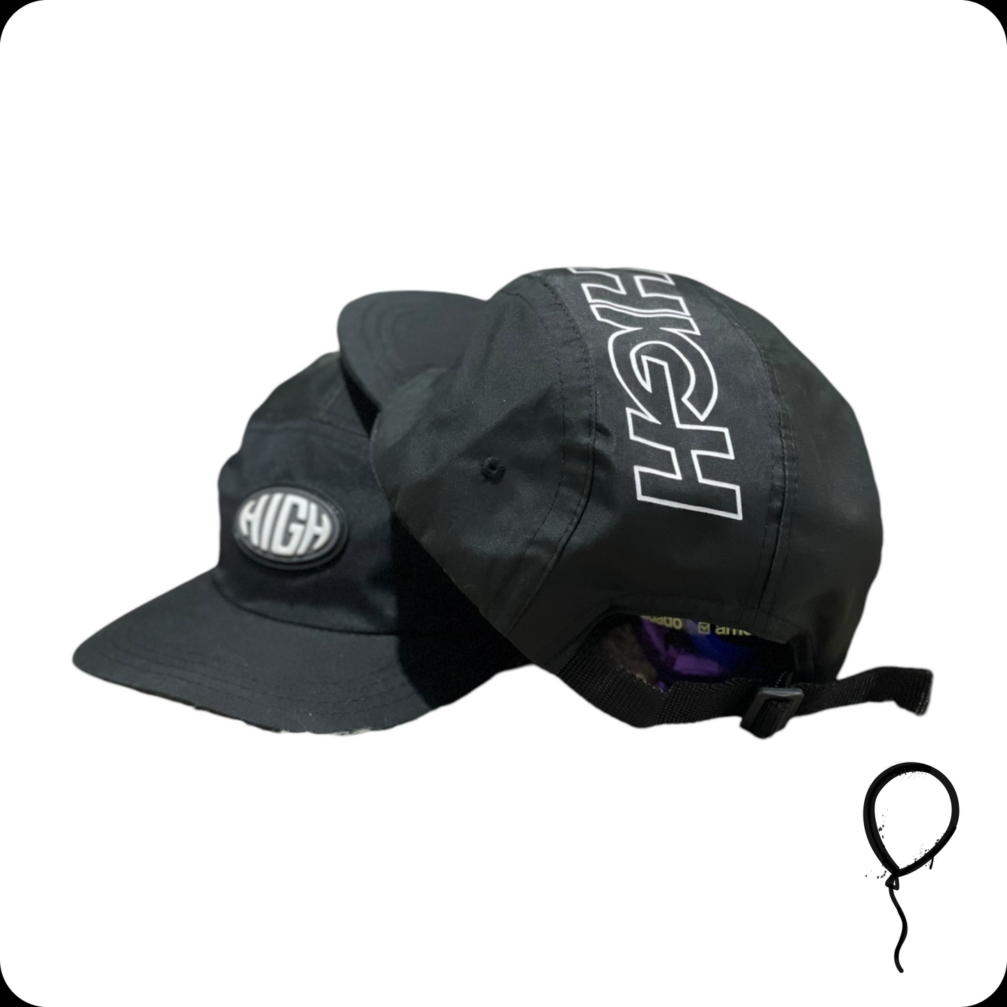 Boné Five Panel High Company Black