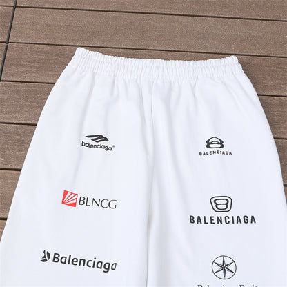 Calça Balenciaga Logos - White