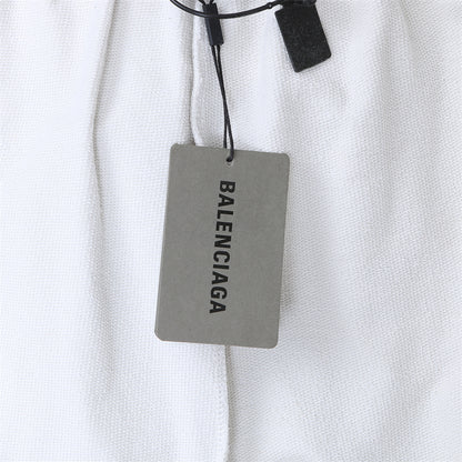 Calça Balenciaga Logos - White