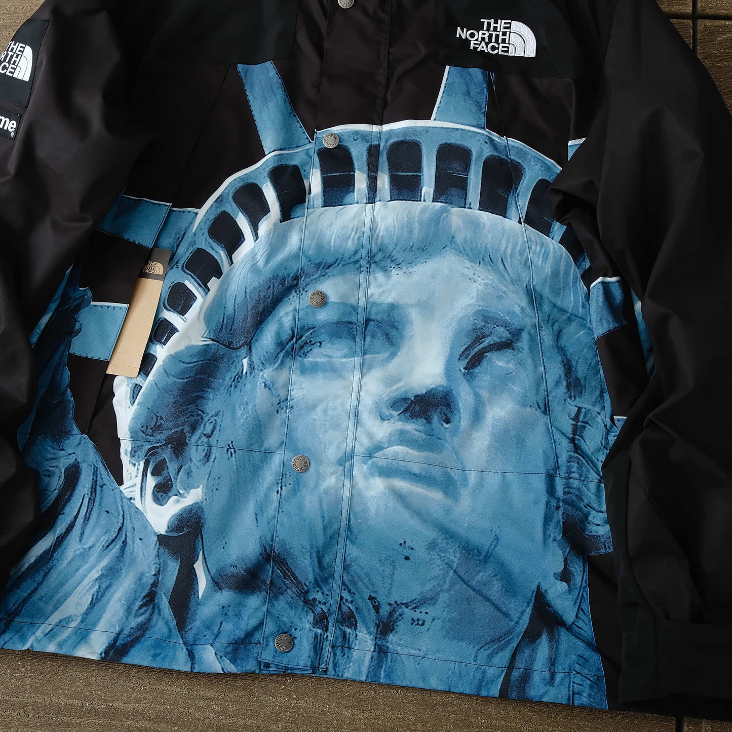 Jaqueta Supreme x The North Face Statue of Liberty